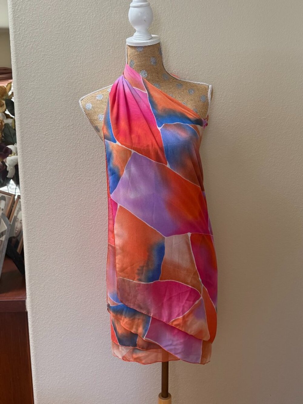 Chic Multicolor Geometric Scarf/Dress/Top/SKirt